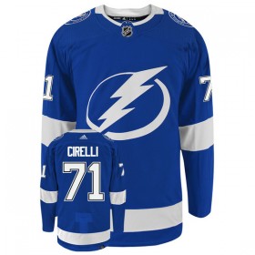 Tampa Bay Lightning Trikot Anthony Cirelli 71Authentic Adidas Stanley Cup 2022 Blau - Herren